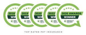 Bow Wow Meow is proud to be Product Review's Top Rated Pet Insurance Multi-Award winners